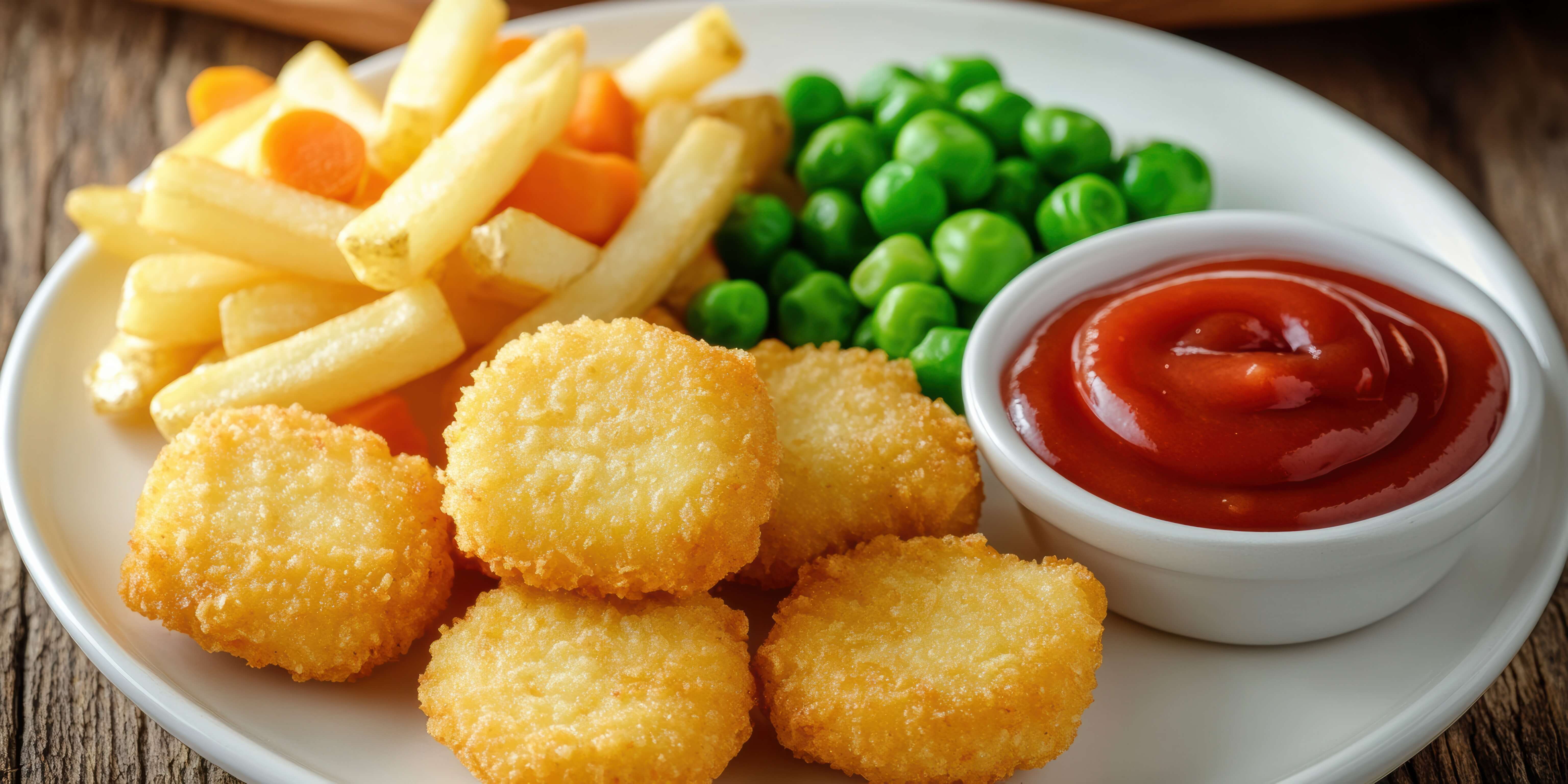 photo of childrens portion chicken nuggets